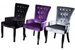 Krzesło Barocco Samt Lux fioletowe  - Invicta Interior 4